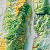 Israel 1965 Shaded Relief Map