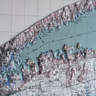 Long Island, NY 1913 3D Raised Relief Map - Muir Way - 3D