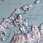 Long Island, NY 1913 3D Raised Relief Map - Muir Way - 3D
