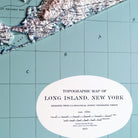 Long Island, NY 1913 3D Raised Relief Map - Muir Way - 3D
