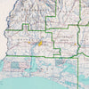 Louisiana 1968 Shaded Relief Map