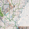 Louisiana 1968 Shaded Relief Map