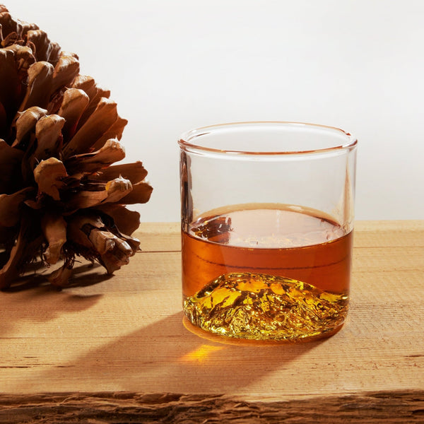 The Mammoth Mountain Tumbler 8oz | Handcrafted Glass with Terrain