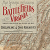 Map of the Civil War Battle Fields of Virginia