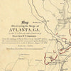Map Illustrating Siege of Atlanta, GA