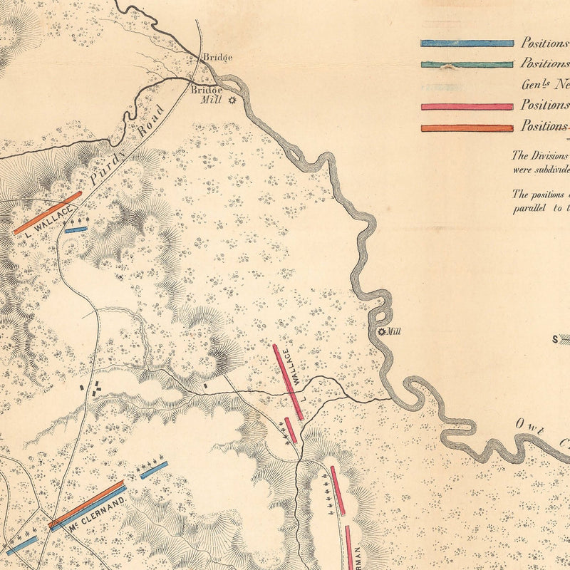 Field of Shiloh - Muir Way - Vintage Map
