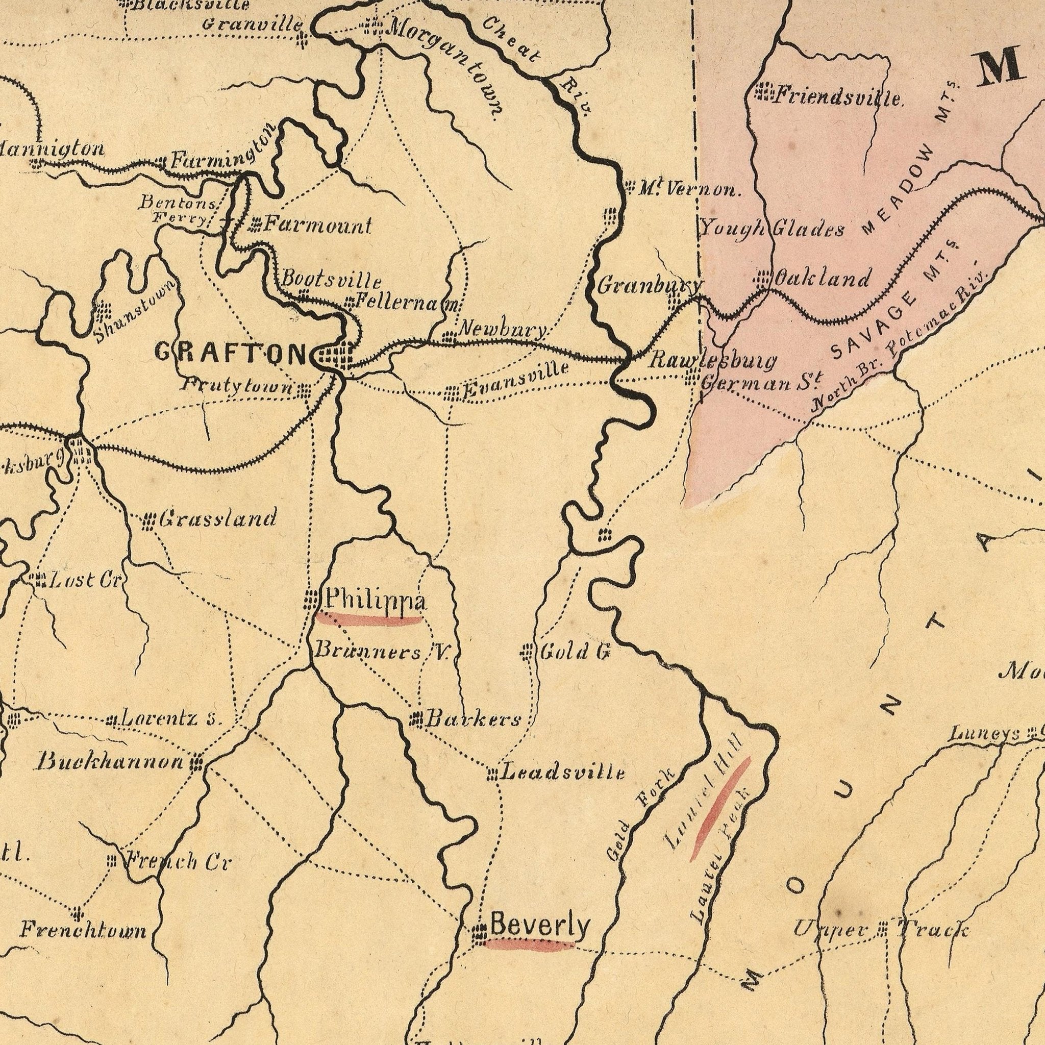 Map of the Seat of War - Muir Way - Vintage Map