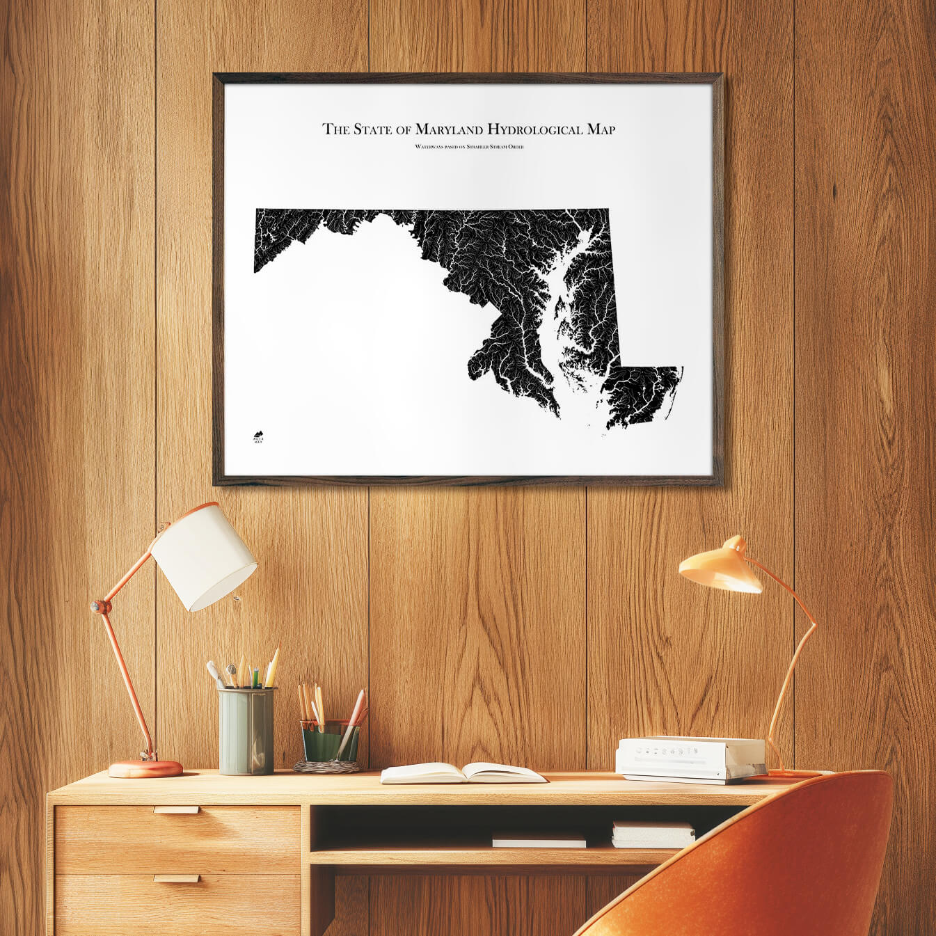 Maryland Hydrological Map - Muir Way - Hydrology