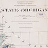 Michigan 1878 Shaded Relief Map