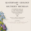 Michigan, Lower Peninsula 1982 Shaded Relief Map