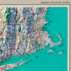 Middle Atlantic States 1970 Shaded Relief Map
