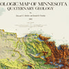 Minnesota 1982 Shaded Relief Map