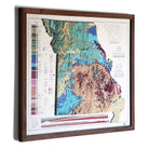 Missouri 1979 3D Raised Relief Map - Muir Way - 3D