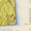Montana 1955 Shaded Relief Map