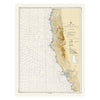 Monterey Bay to Coos Bay Nautical Chart 1948