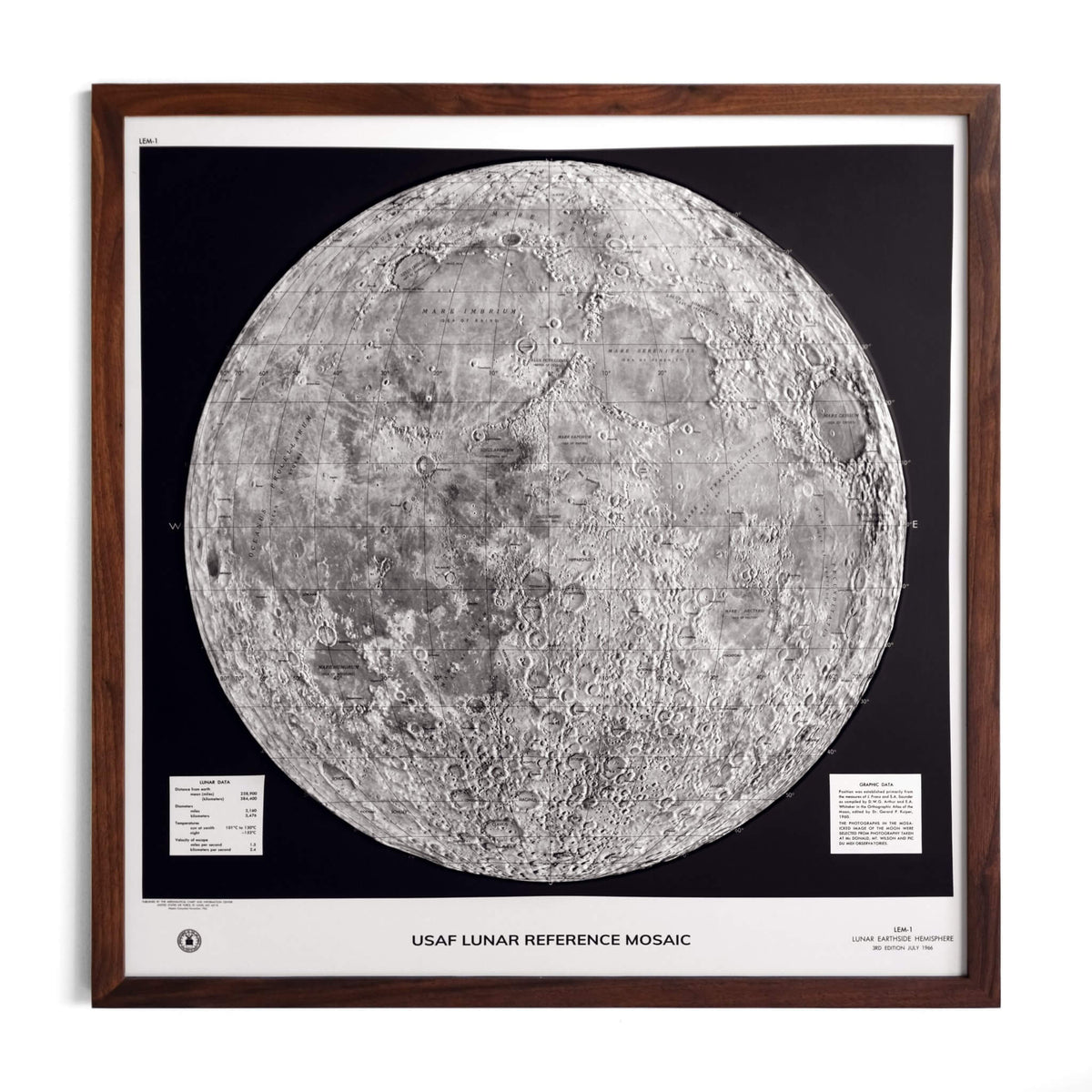 Amazing Raised Relief 3D Map of the Moon from 1966 | Muir Way