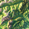 Mount Olympus, WA 1988 Shaded Relief Map