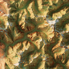 Mt Baker, WA 1979 Shaded Relief Map - Muir Way - Vintage Relief