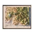 Mt Baker, WA 1979 Shaded Relief Map - Muir Way - Vintage Relief