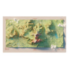 Mt. Katahdin 1988 Shaded Relief Map - Muir Way - Vintage Relief