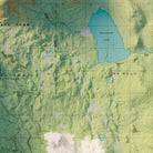 Mt. Katahdin 1988 Shaded Relief Map - Muir Way - Vintage Relief