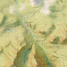 Mt. Katahdin 1988 Shaded Relief Map - Muir Way - Vintage Relief