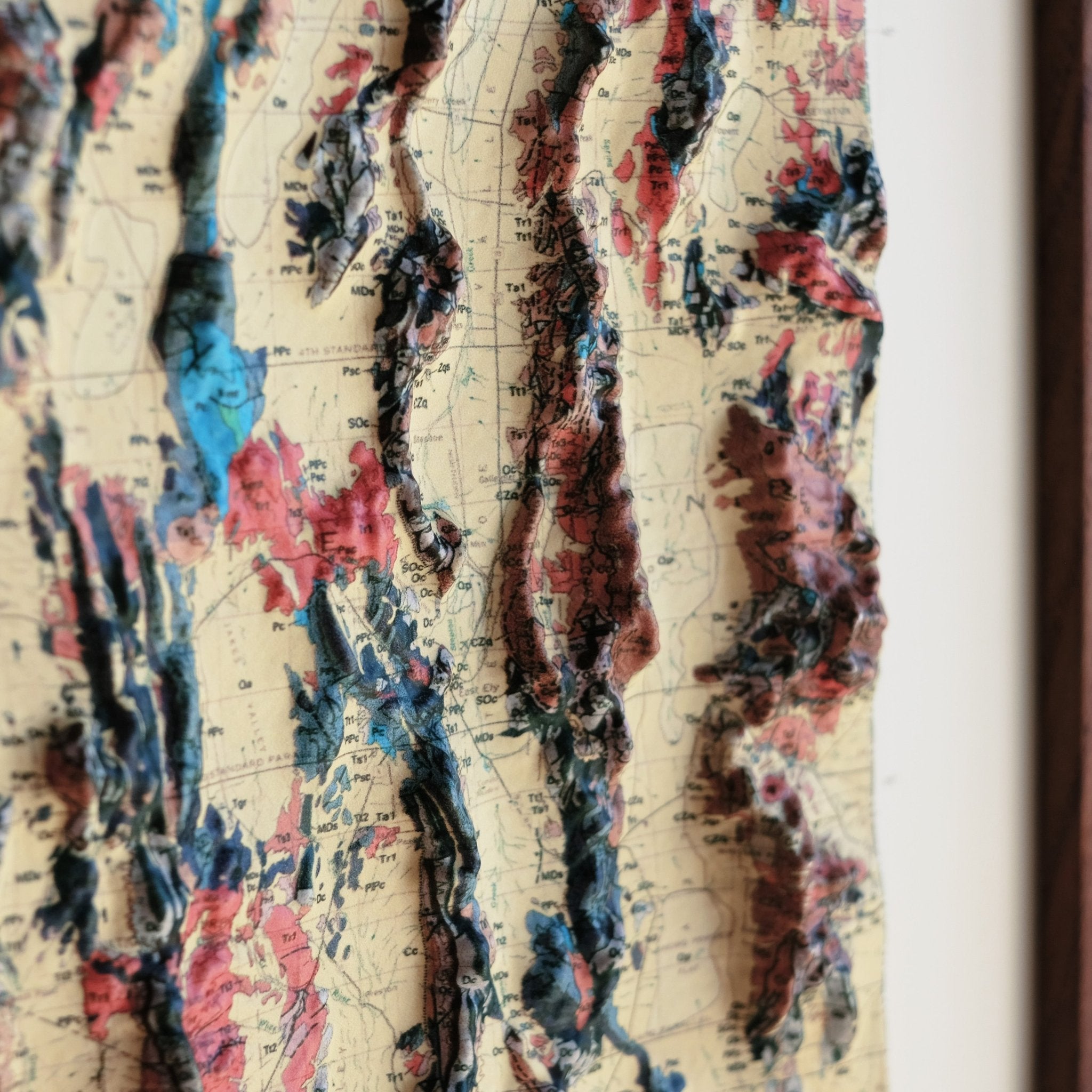 Nevada 1978 3D Raised Relief Map - Muir Way - 3D