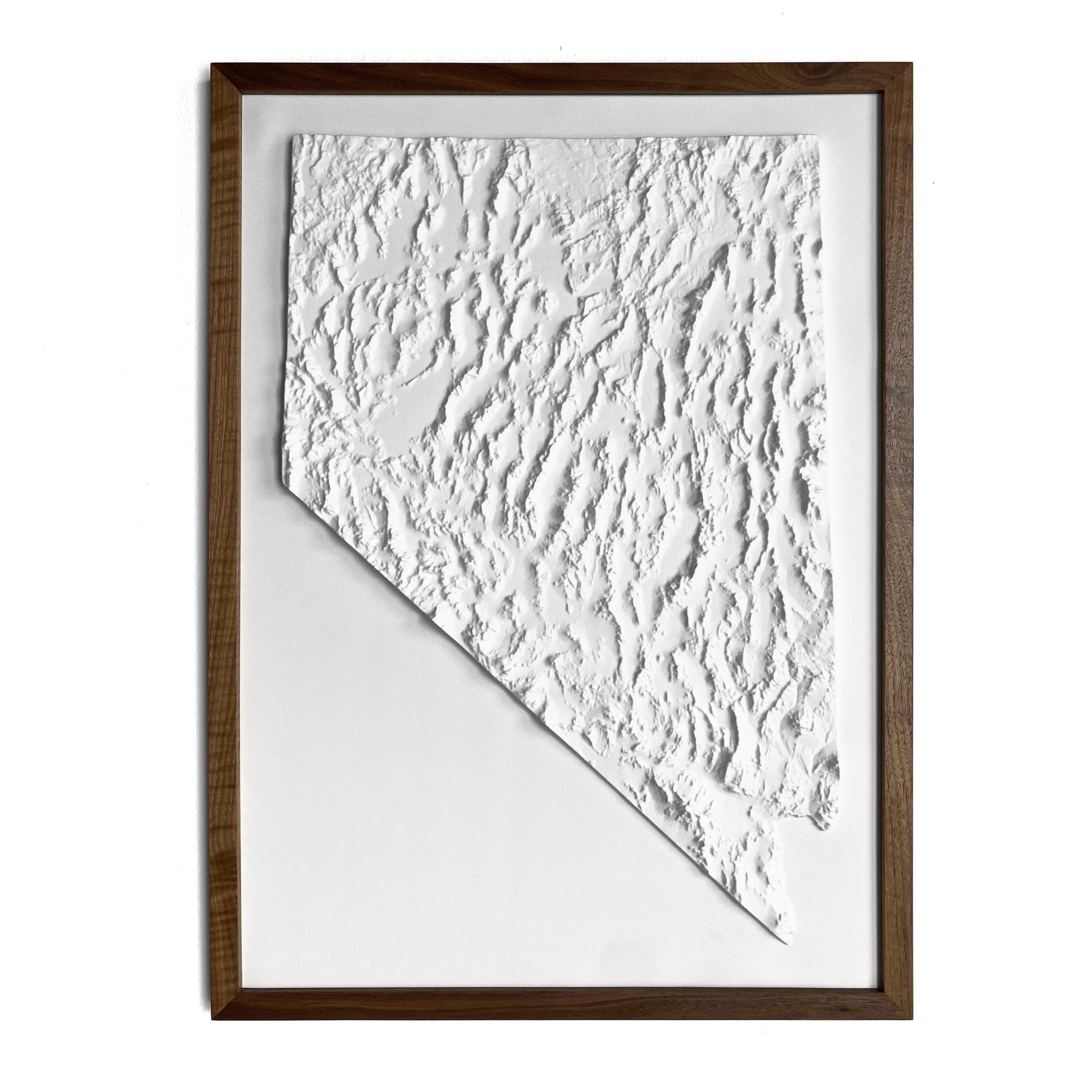 Nevada 3D Raised Relief Map - Muir Way - 3D