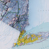 New York 1974 Shaded Relief Map