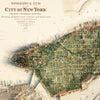 New York City 1874 Shaded Relief Map