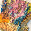 New Zealand, North Island 1947 Shaded Relief Map