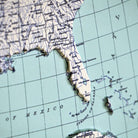 North America 1912 3D Raised Relief Map - Muir Way - 3D