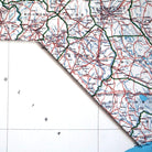 North Carolina 1972 3D Raised Relief Map - Muir Way - 3D