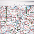 North Carolina 1972 3D Raised Relief Map - Muir Way - 3D