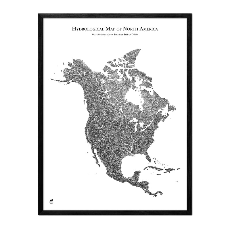 Hydrological Map of North America - Muir Way - Hydrology