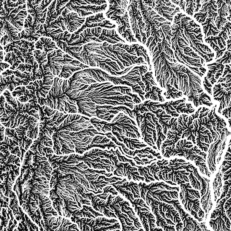 Hydrological Map of North America - Muir Way - Hydrology