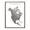 North America Hydrological Map