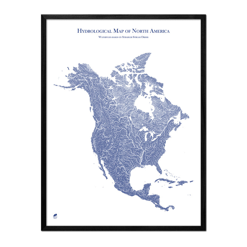Hydrological Map of North America - Muir Way - Hydrology