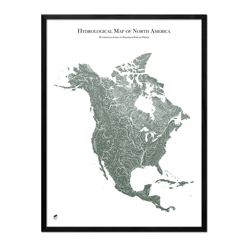 Hydrological Map of North America - Muir Way - Hydrology