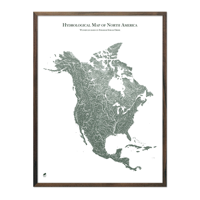Hydrological Map of North America - Muir Way - Hydrology