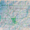 North Carolina 1972 Shaded Relief Map