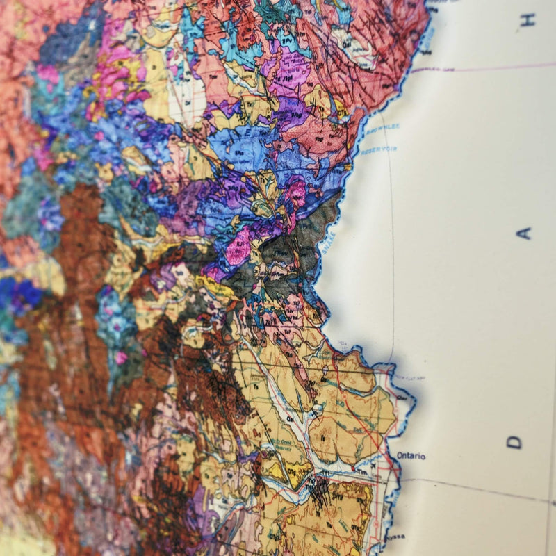 Oregon 1991 3D Raised Relief Map - Muir Way - 3D