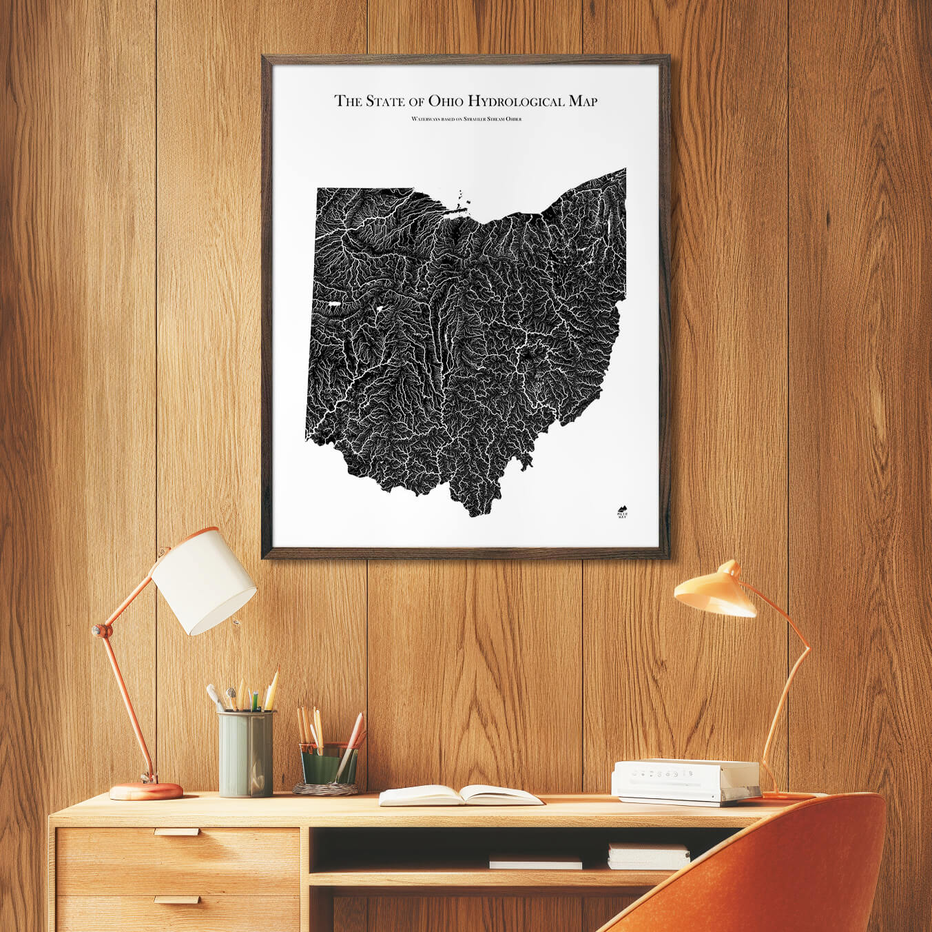 Ohio Hydrological Map - Muir Way - Hydrology