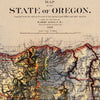 Oregon 1897 Shaded Relief Map