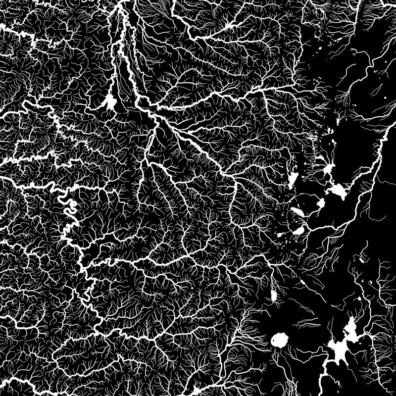 Oregon Hydrological Map - Muir Way - Hydrology