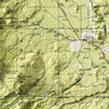 Oregon, Three Sisters 1929 Shaded Relief Map