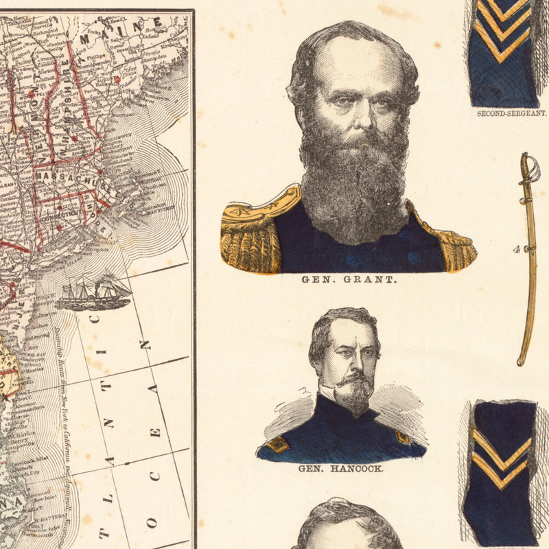 Our Nation's Heroes - Muir Way - Vintage Map
