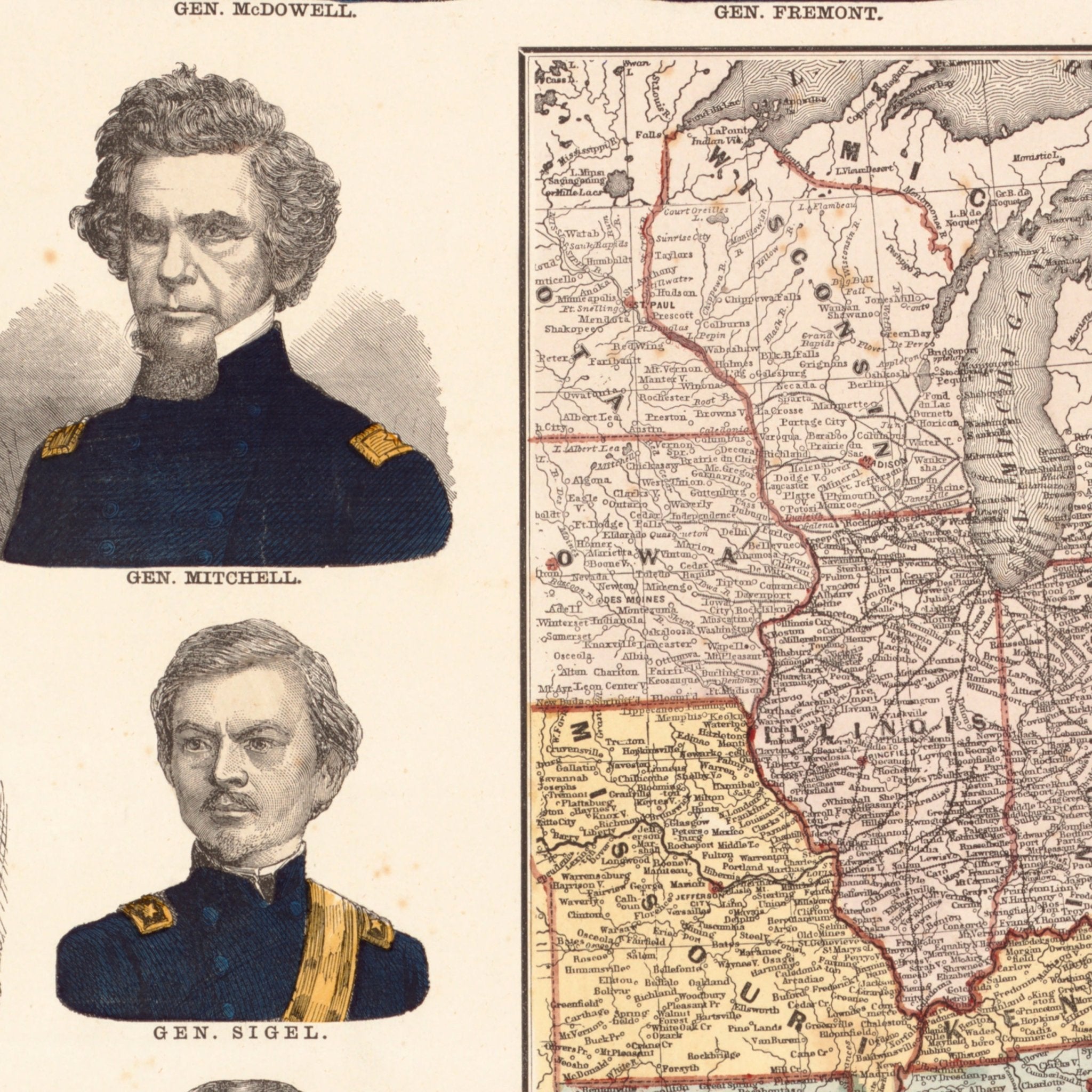 Our Nation's Heroes - Muir Way - Vintage Map