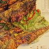 Pennsylvania 1960 Shaded Relief Map