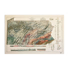 Pennsylvania 1931 3D Raised Relief Map - Muir Way - 3D